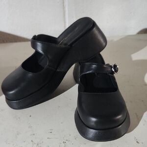 Black Women's Mary Jane Platform Shoes